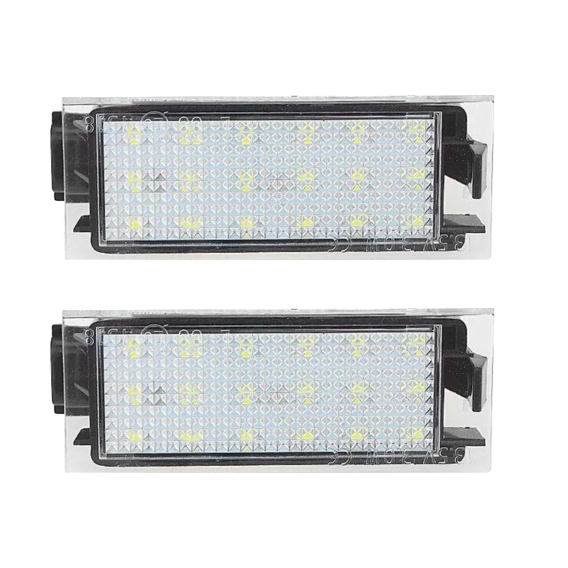 2 قطعة LED Canbus سيارة الخلفية رقم لوحة ترخيص ضوء 12 فولت لرينو لاغونا III 2007-2021 لاغونا II المرحلة II 2005 2006 2007