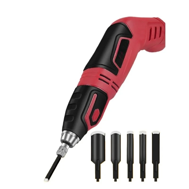 60W Electric Carving Knife Chisel Set with 5pc Blades 11000/min Wood Carving Pen Carpenter Power Graving Chisel Root Carve Tools