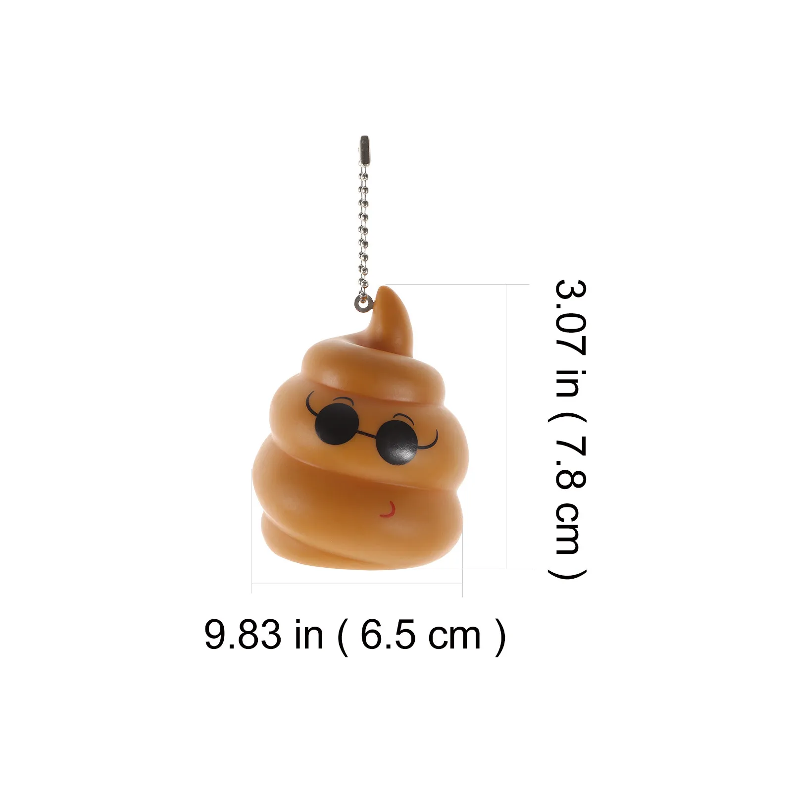 4Pcs Poop Keychain Pendant Funny Prank Decorations Creative Hanging Ornaments Decompression Bag Backpack Key Ring Decor