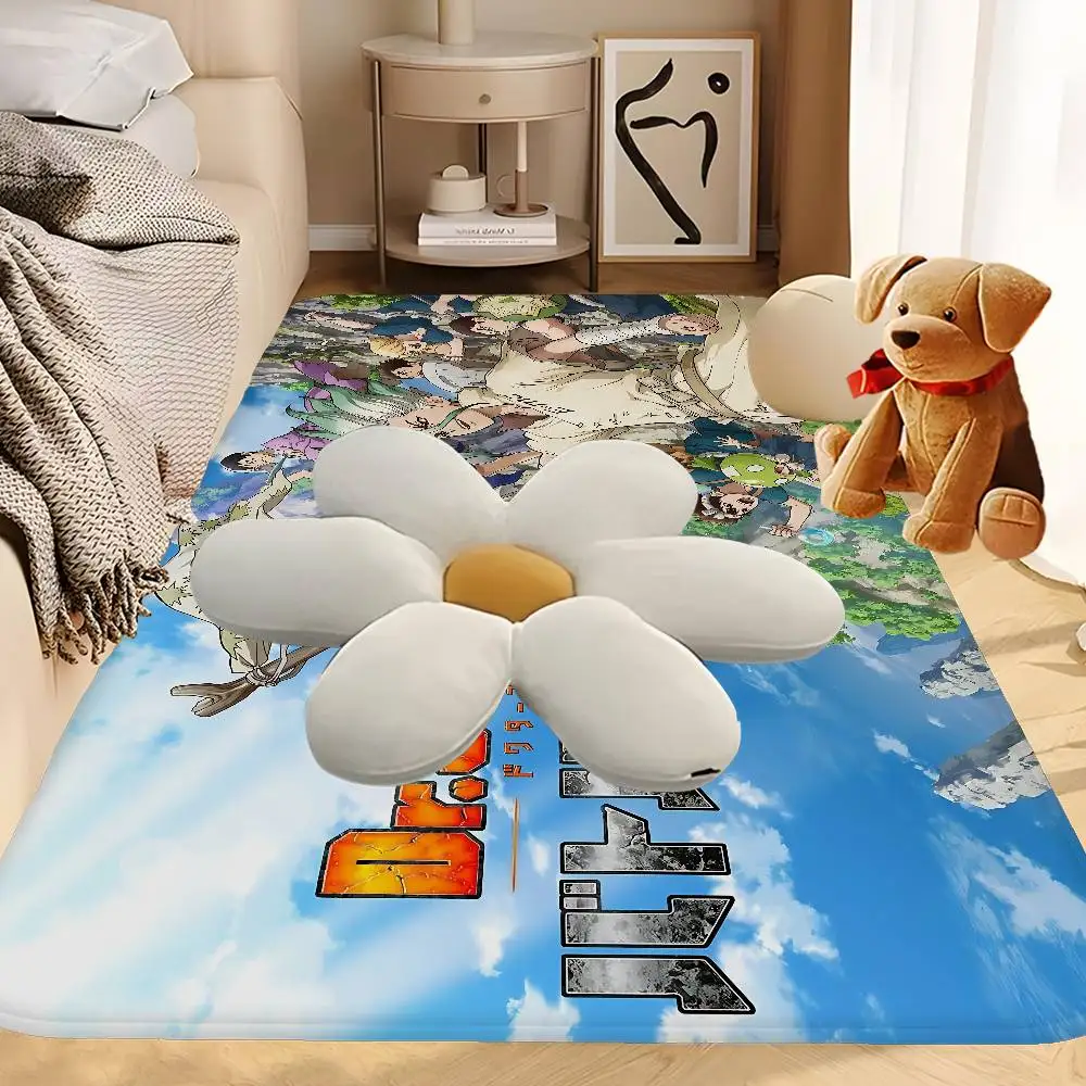 Dr.STONE Anime Floor Mat Retro Multiple Choice Living Room Kitchen Rug Non-Slip Modern Home Decor