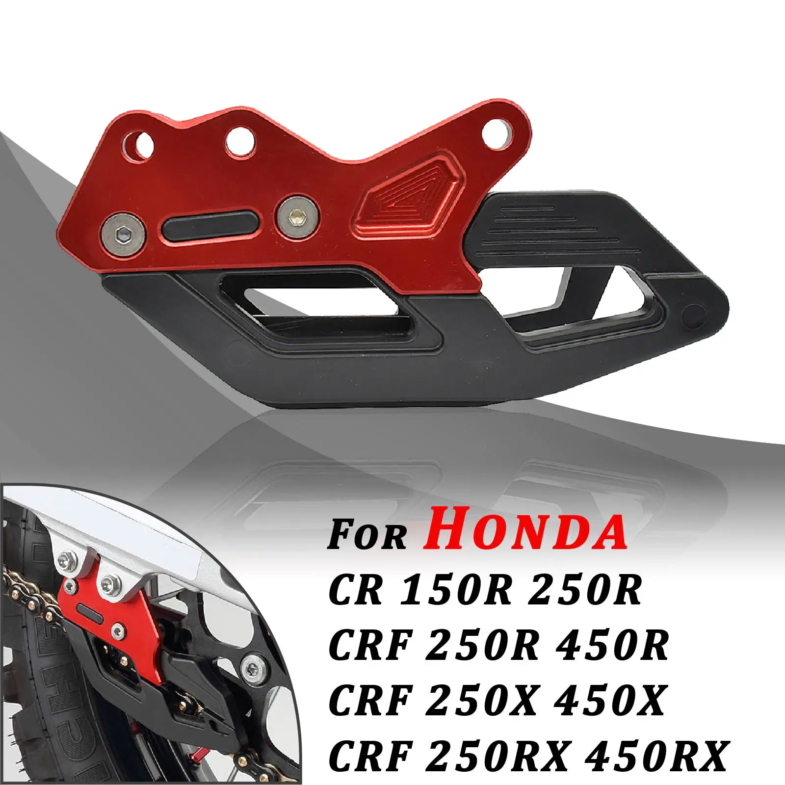 

For Honda Motorcycle CNC Chain Guide Guard CRF250R CRF450R CR125 CR250 CRF250RX CRF450RX CRF 250R 450R CR 125 250 R RX 2005-2021