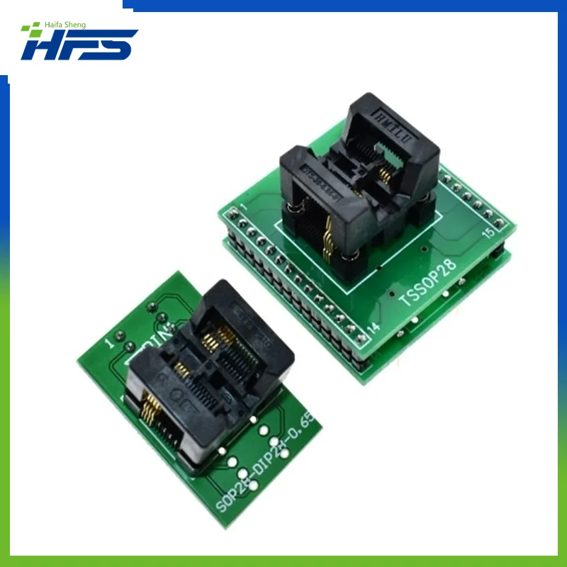 

TSSOP8 to DIP28 Adapter TL866A TL866CS programmer adapter SSOP8 to DIP28 IC Test Socket adapter 0.65mm Pitch