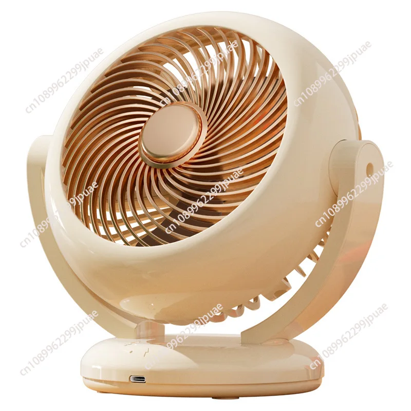 Oscillating Mini USB Desk Fan Rechargeable Long Battery Life Portable Silent Small Table Cooling Fan For Home Office Travel