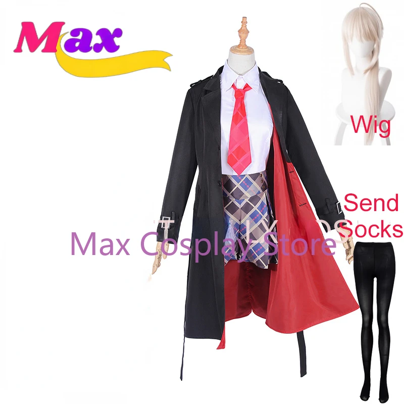 

Max Altria Pendragon FGO Outfit Cosplay Costume Anime Clothes Halloween Carnival Cos Custom size