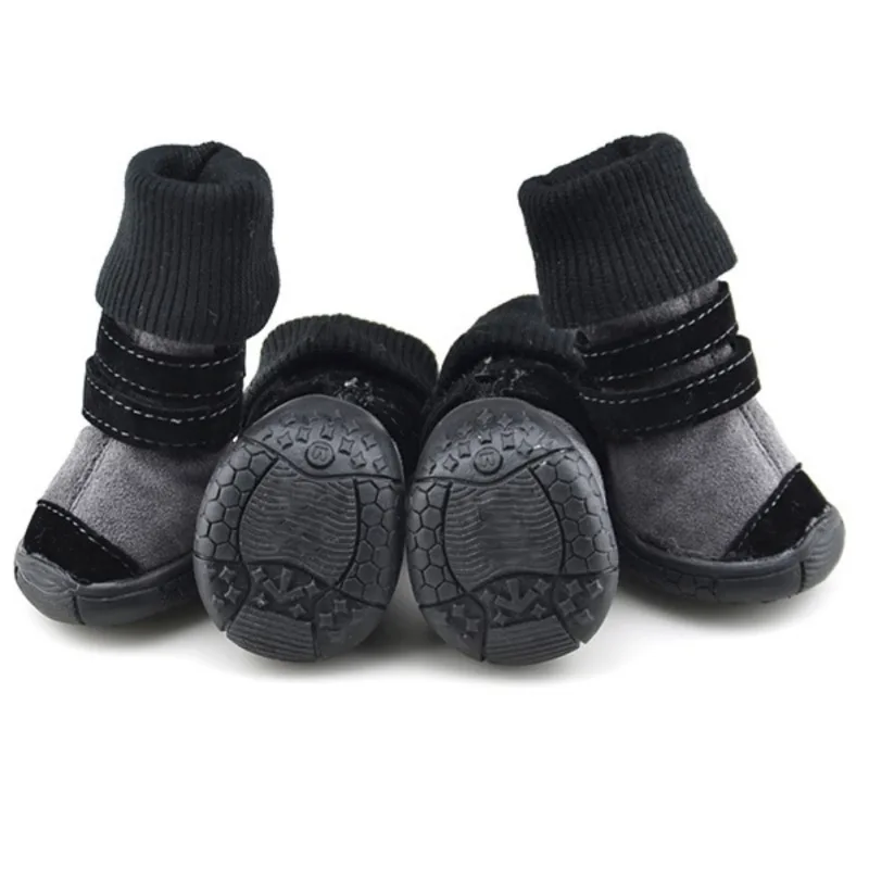 Winter Dog Shoes Snow High Tops Dog Booties Antislip Sole Pet Paw Protectors Running Hiking Pet Dog Boots for Medium Large Dogs