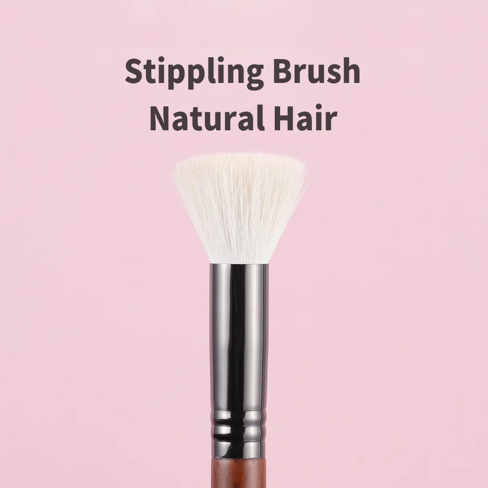 Stippling Blush Brush Contour Makeup  Tool Goat Hair Kabuki Buffer Cosmetic Powder Blending Beauty Make Up Brush