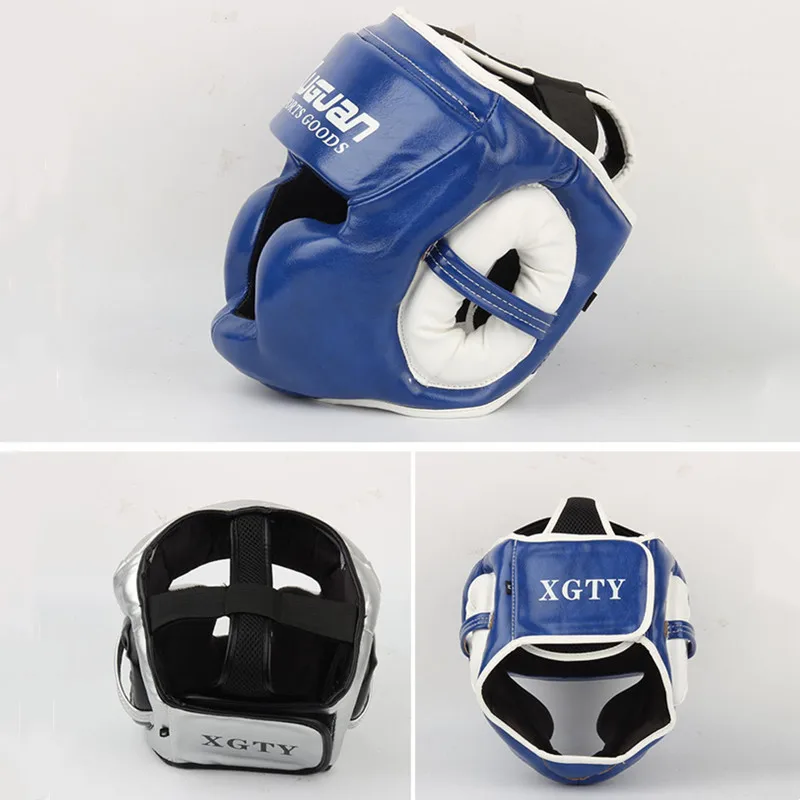 Professional MMA Fighting Boxing Helmet PU Thickened Fighting Face Protector Headgear Sanda Karate Muay Thai Training Gear