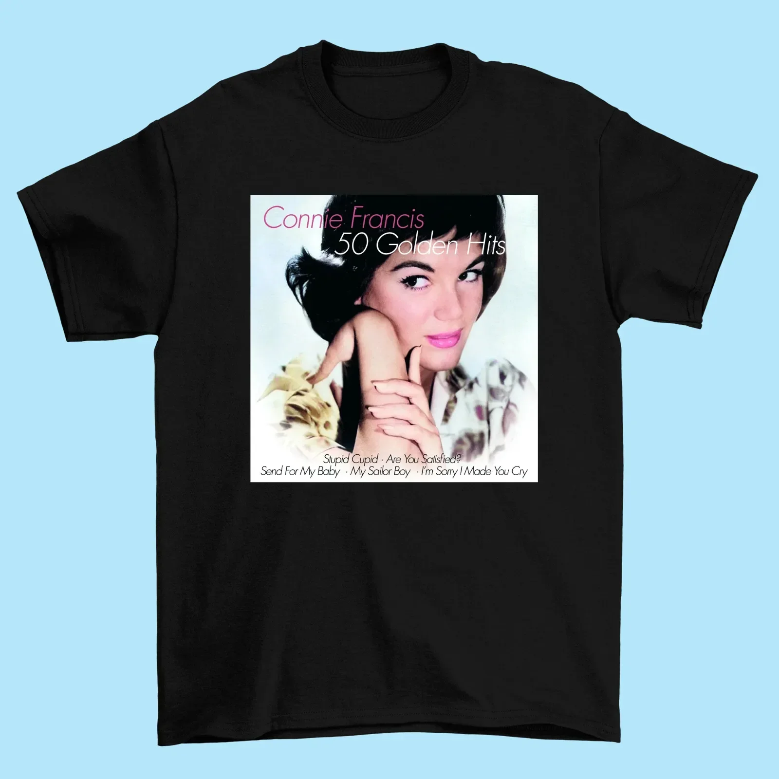 New Connie Francis 50 Golden Hits T-Shirt white men SG2231