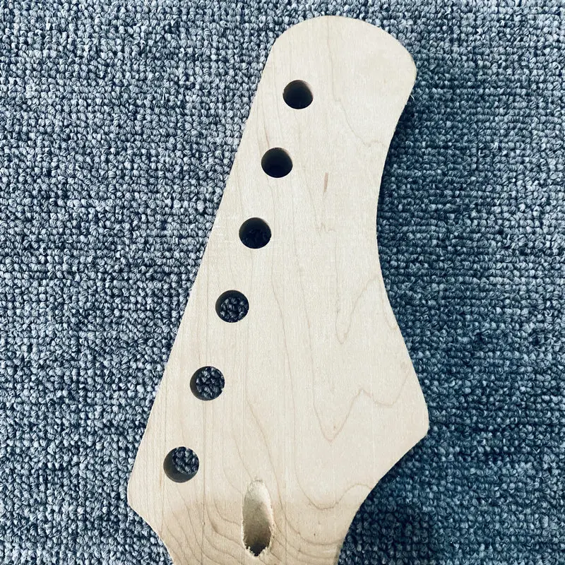 EN358  Unfinished Electric Guitar Neck 22 Frets 648 Scales Length for DIY Replace ST Model  Maple Wood NO Paints NO Frets