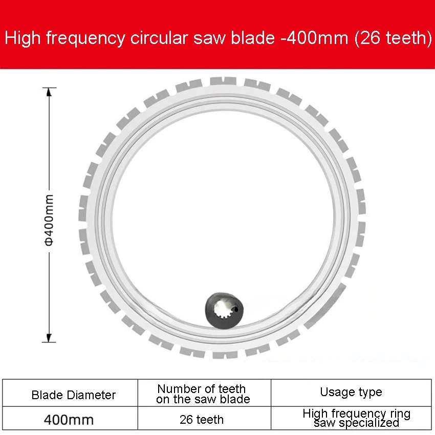 AC8400/AC8500 High Frequency Ring Saw Dedicated Ring Saw Blade Diamond Concrete Ring Saw Cutting Blade Saw Blade 400mm/500mm