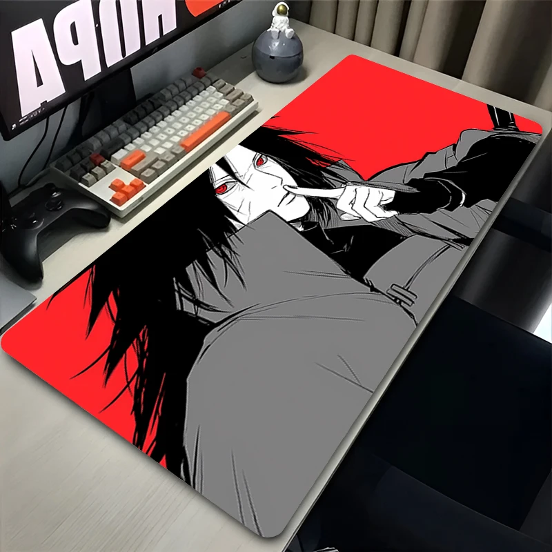 Mouse Pad Non-Slip Rubber mousepads Game player notebook computer Pad table mat PC carpet N-NARUTOS Uchiha Madara Mousepad XXL