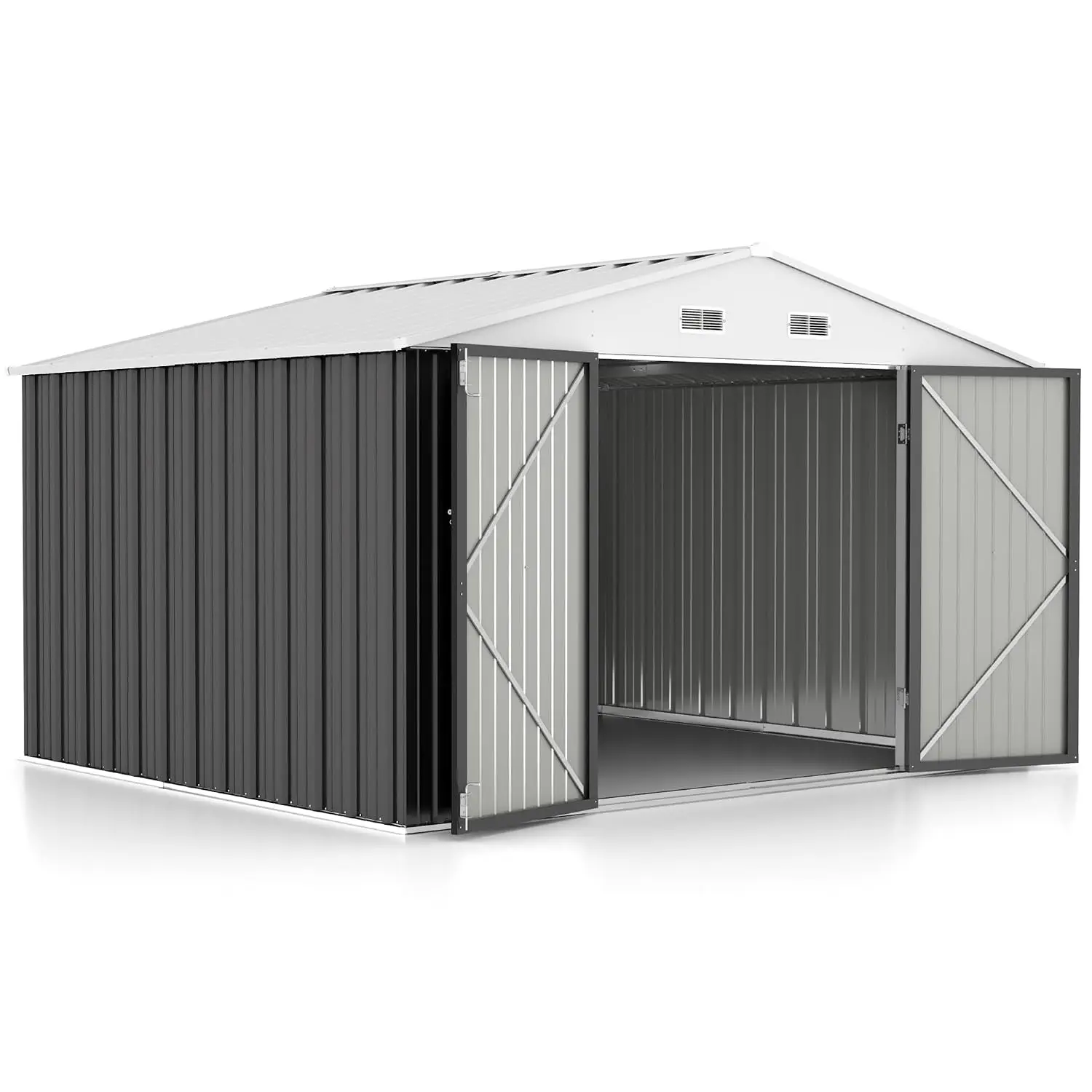 10 x 8 FT Shed Outdoor Storage Shed Metal Garden Shed with Lockable Door Outside Waterproof Tool Shed for Backyard,, Customized