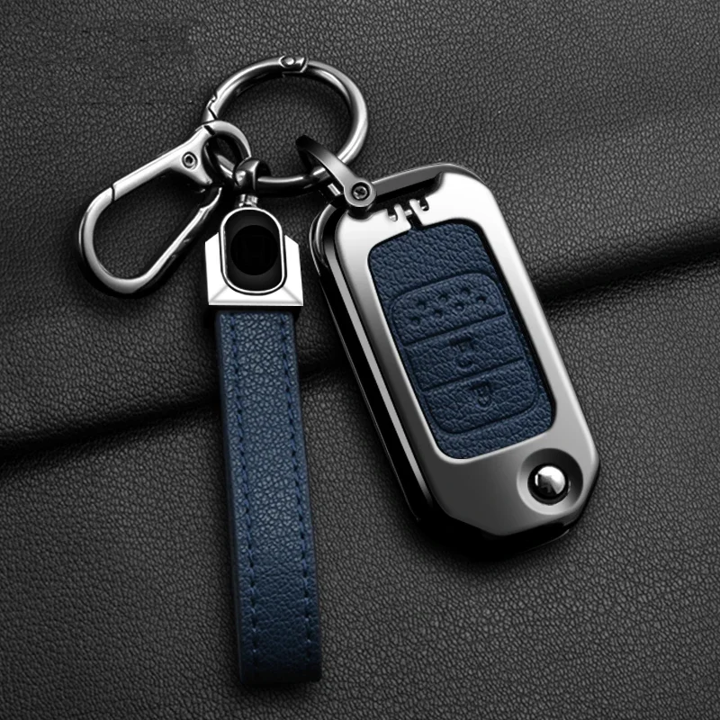 Suitable Metal Car Remote Key Fob Case Cover For Honda Civic Accord City Odyssey CR-V XR-V HR-V Vezel Jade Jazz Crider Accessory