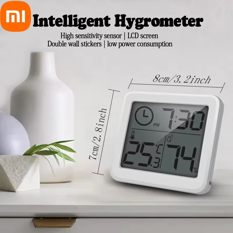 Reloj despertador Xiaomi para decoración del hogar, reloj despertador inteligente que puede rebajar el tiempo, reloj despertador con batería de larga duración, reloj duradero LCD