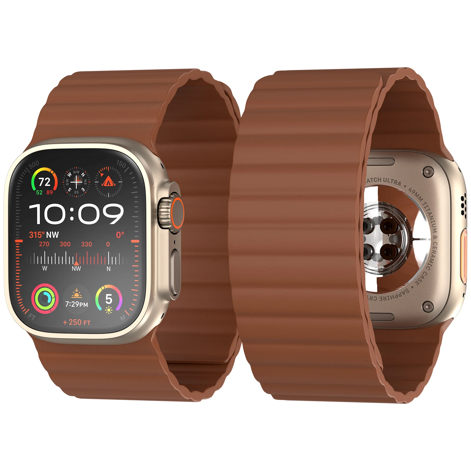 Neues Ultra Wide Magnet-Lederarmband für Apple Watch Band Series Ultra 11/10/9/8/7/6/5/4 42mm 44mm 45mm 46mm Armband – Detail 8