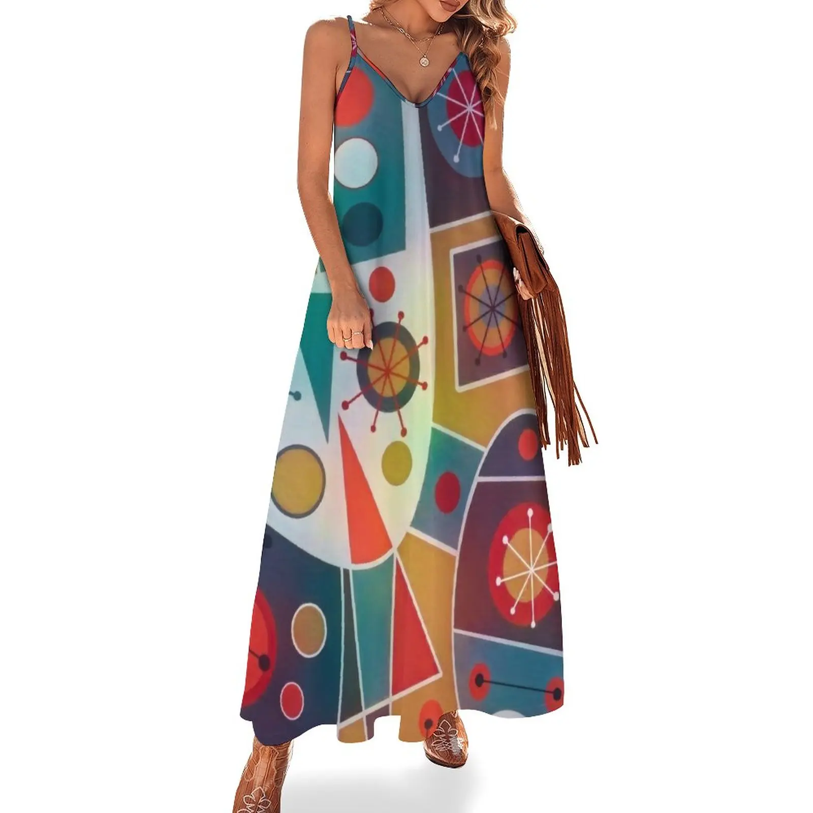 

Mid-Century Modern No. 19 Sleeveless Dress luxury woman evening dress Dress vintage elegant chic women dresses promotion