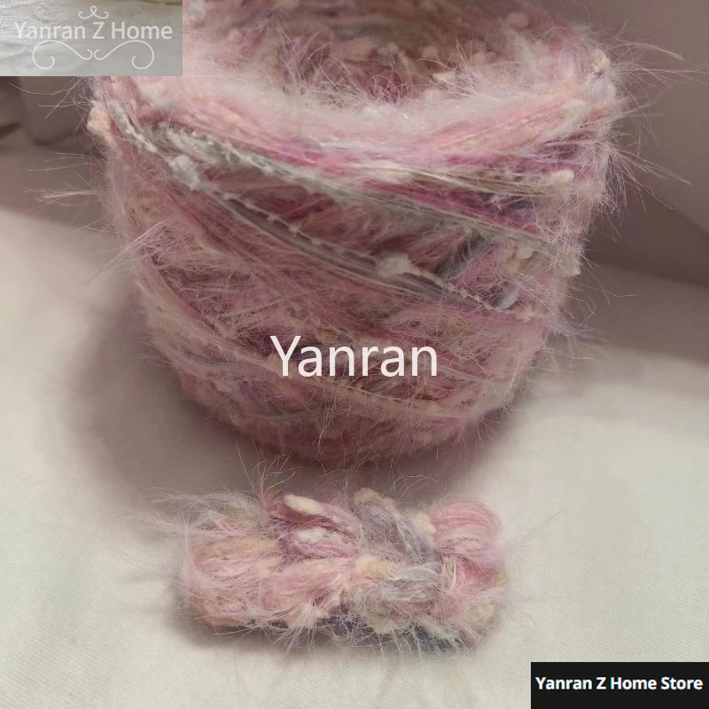 Soft Glutinous Crochet Yarn Wool Pink Color Tone Plush Plush Handmade DIY Crochet Handbag Ledger Yarn 50g Knitting Chunky Yarn