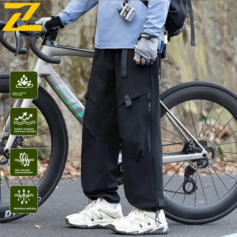 الذكور البضائع السراويل جديد الخريف أزياء مرونة مشبك الخصر السراويل خفيفة الوزن متعددة الوظائف تسلق الجبال Sweatpants