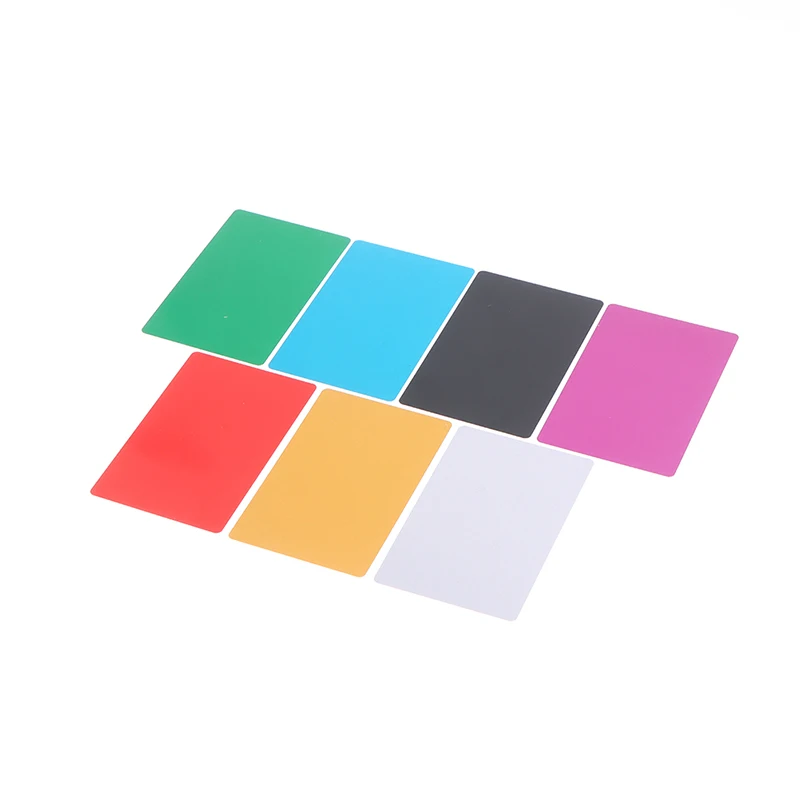 10Pcs Blank Metal Business Card Aluminum Alloy Blanks Card DIY Laser Printing Business Cards Kit