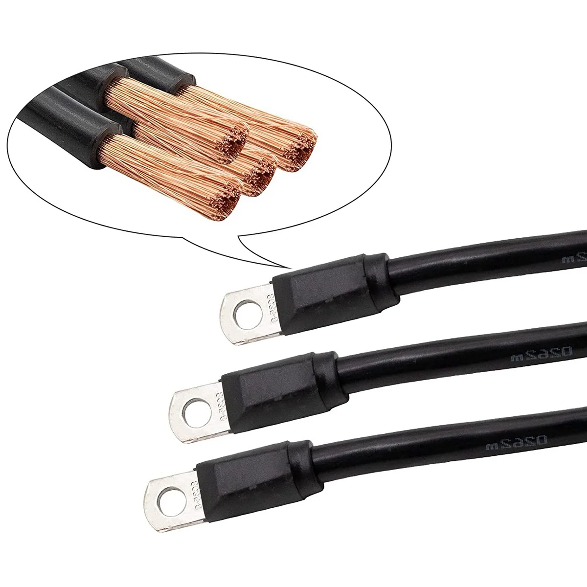 

T47C_Golf Cart Heavy Duty Battery Cable 7 PCS Set 4 Gauge for Club Car DS
