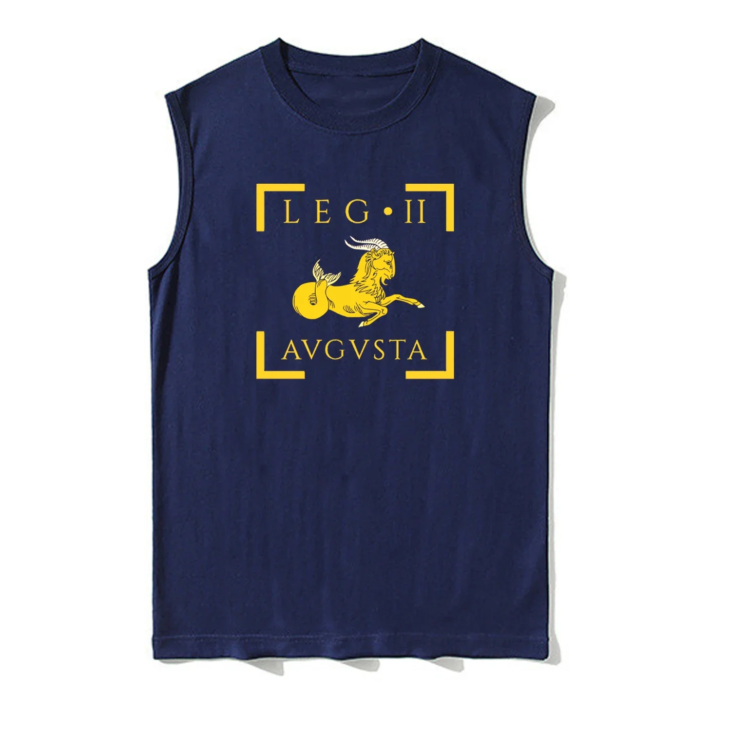 Legio II Augusta Vexillum Capricornus Emblem Roman Legion Tank Top 100% Cotton O-Neck Vests Summer Casual Mens Sleeveless Tshirt