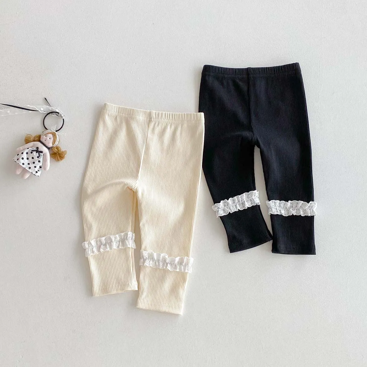 

Baby Girl Autumn Outfit Leggings 2025 New Stylish Lace and Lace Casual Pants for Infants and Young Children To Wear Outside