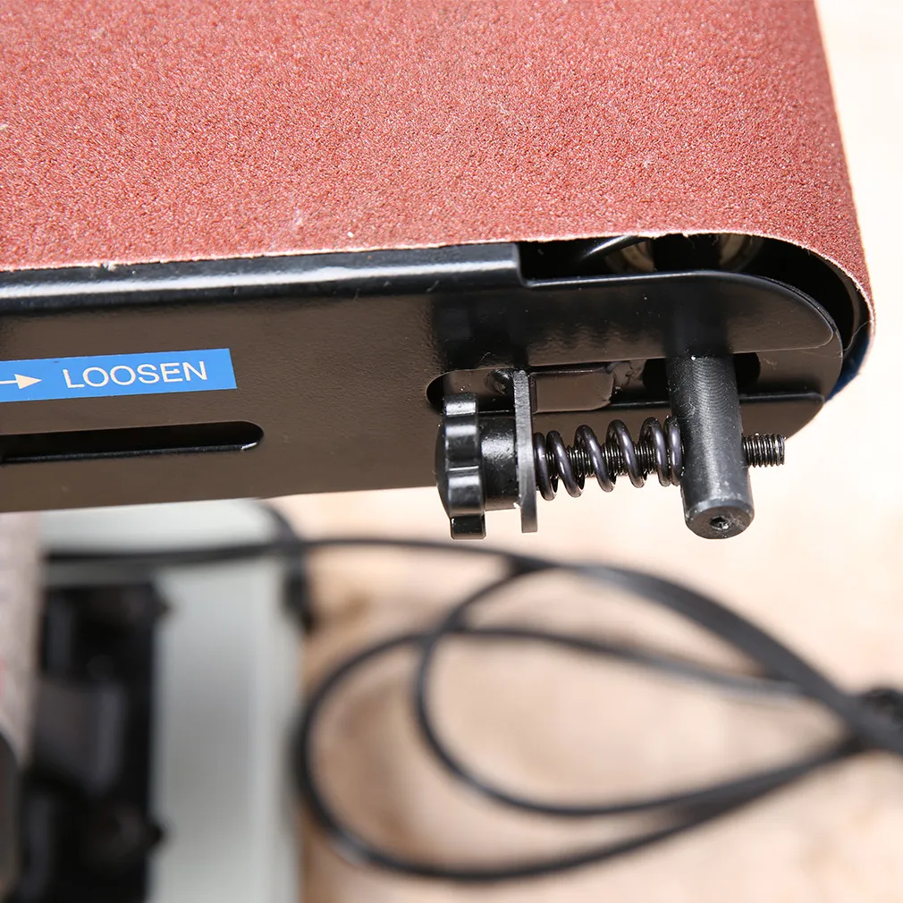 TLF 450W elektrische houtbewerkingsmachine 4\"X 6\" riemschijfschuurmachine 6\" riembreedte 9\" schijf industriële kwaliteit voor hotels nieuwe conditio