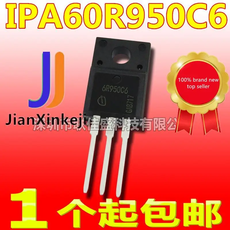 

10pcs 100% orginal new in stock IPA60R950C6 6R950C6 4.4A 650V N-channel MOS tube TO-220F