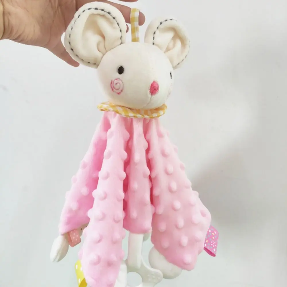 Trooster Baby Beveiliging Rustgevende Handdoek Lekker Speelgoed Siliconen Bijtring Pasgeboren Speeksel Handdoek Konijn Knuffeldier