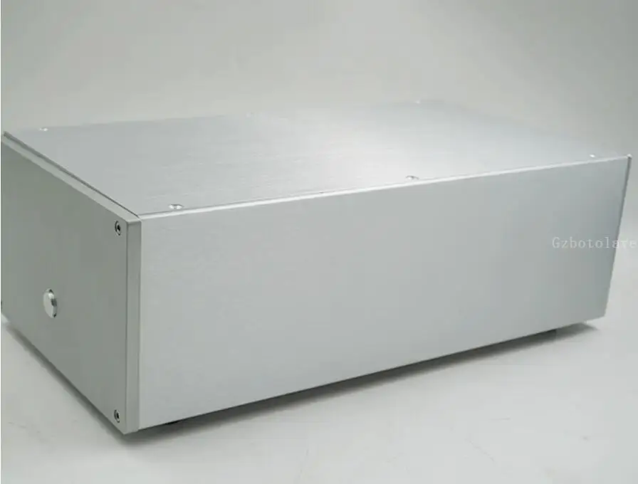 All aluminum power amplifier split  power filter DIY chassis  lithium battery install preamplifier housing W200*H120*D380mm