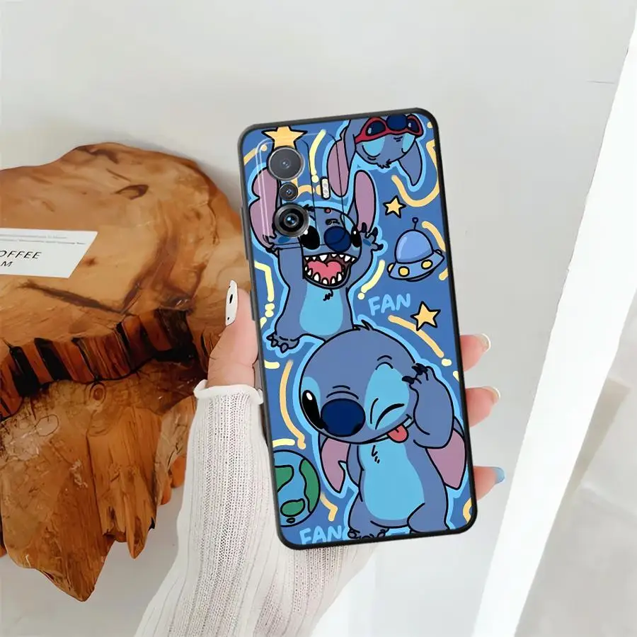 เคสโทรศัพท์แบบนิ่มสำหรับ Xiaomi Mi 10T 11T 14 Pro 9 CC9Pro 10 11 13 Lite 13 9T ลายการ์ตูนดิสนีย์สติทช์