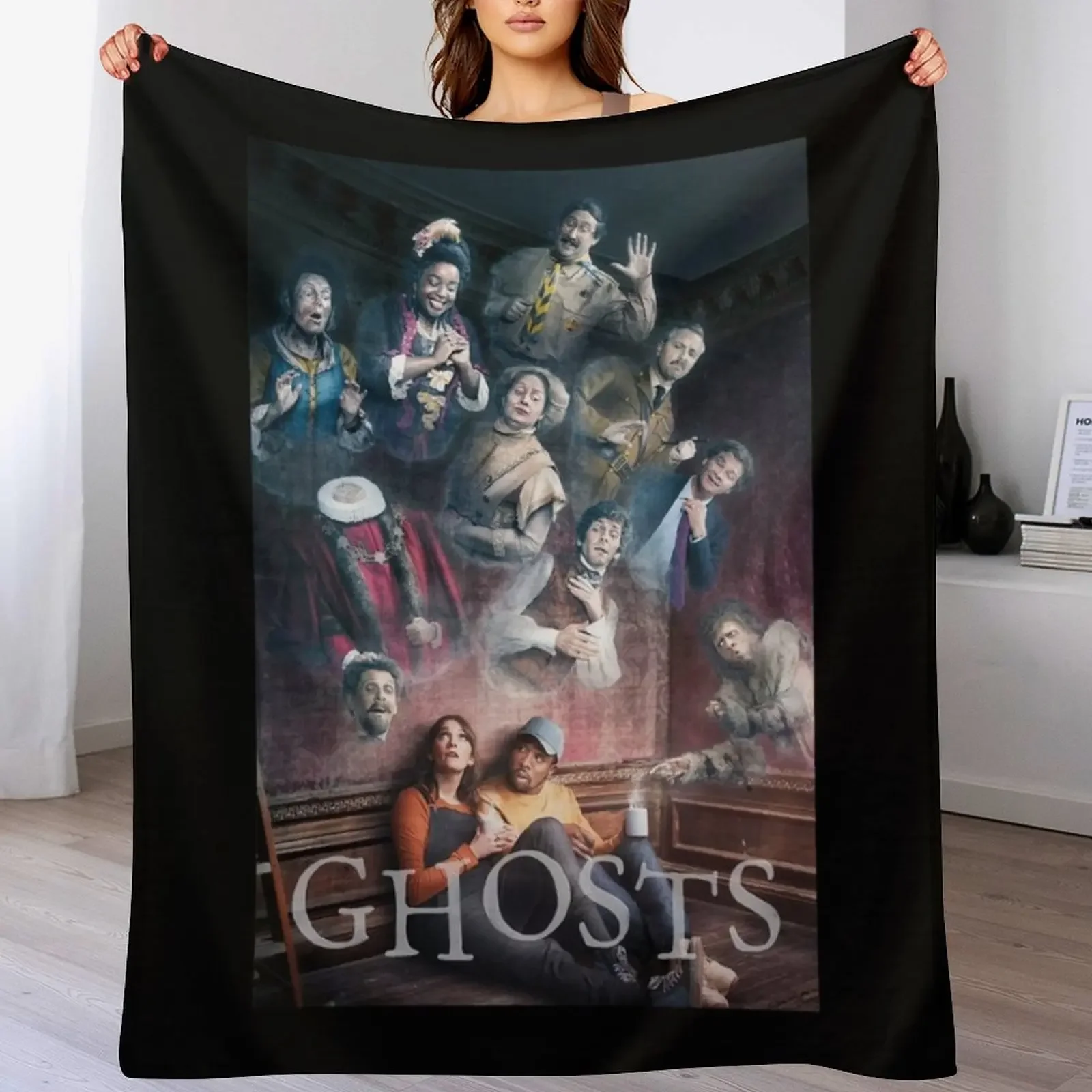 

Ghosts BBC TV show series Classic . Throw Blanket blankets and throws For Baby Luxury Thicken Soft Plush Plaid Blankets