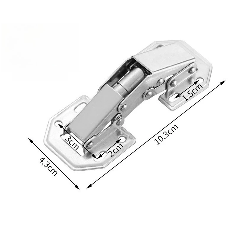 2pcs 90 Degree Concealed Hinges Hydraulic Soft Close Kitchen Wardrobe Furniture Hardware view 5