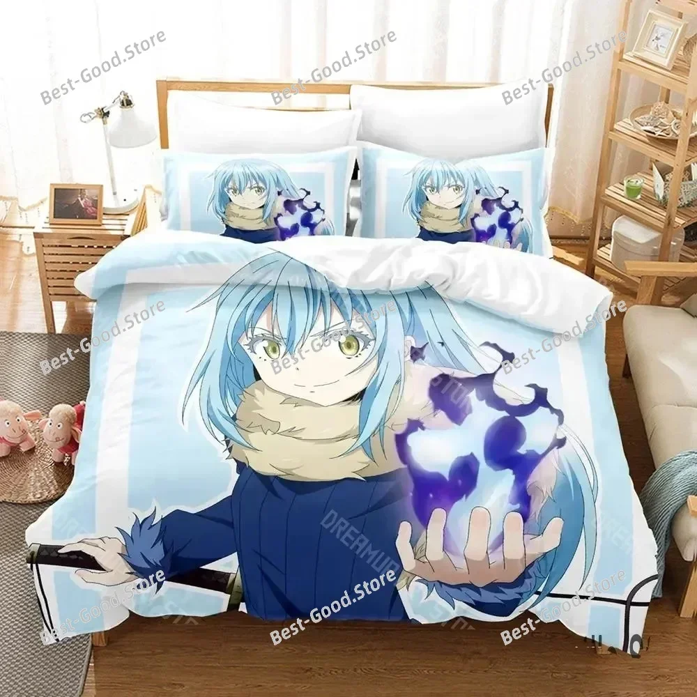 Time I Got Reincarnated as a Slime Rimuru Tempest Bedding Set Single Twin Full Queen King Size Bed Set Adult Duvetcover Sets