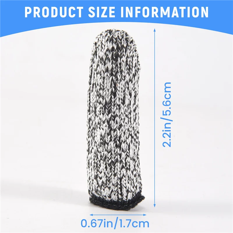 CMHI-10 PCS Finger Cots Cut Resistant Protection, Extender For Kitchen, Work, Sculpture, Anti-Slip, Reusable