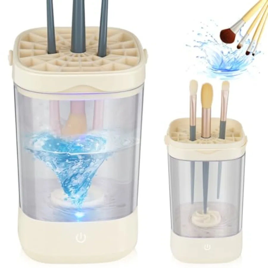 

Makeup Brush Cleaner Electric Makeup Brush Cleaner AutoRotating Brush Cleaner for Deep Cleaning Automatic Spinning Cosmetic Bru