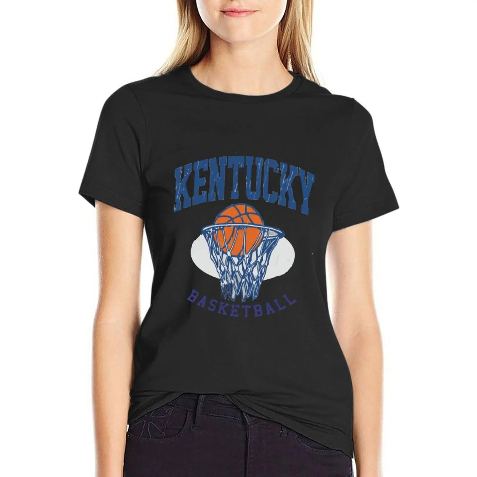 

Vintage Kentucky Basketball Sweatshirt T-Shirt vintage lady clothes customs t-shirts for Women graphic tees funny