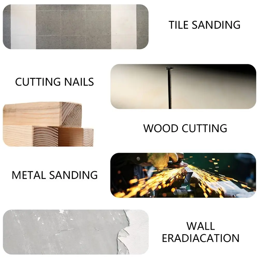 Scie multi-outils professionnelle en carbure cémenté, résistante à la rouille, coupe rapide, scie oscillante en diamant, scie triangulaire, travaux de Construction