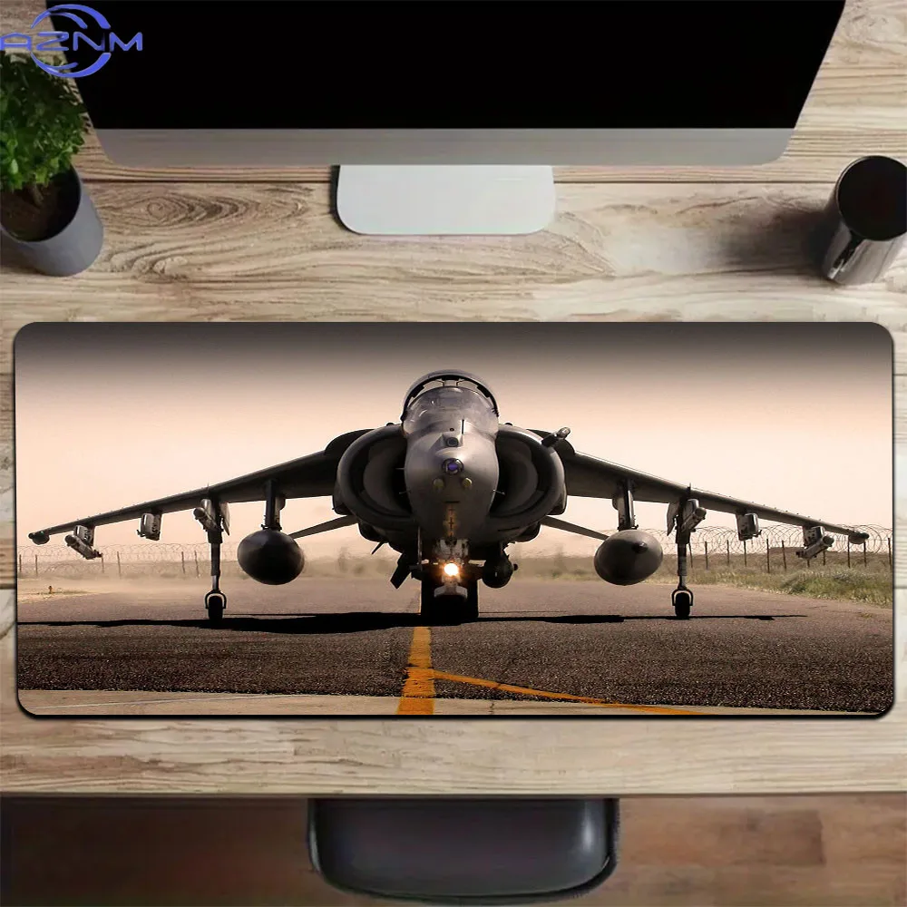 Fighter Jet View Mouse Pad, Non‑Slip Waterproof Mouse Pad Precise Mouse Control for Game Work Desktop Setup