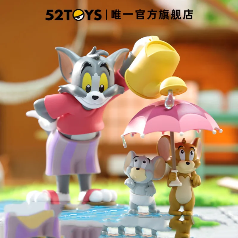 TOM and JERRY Daily Life Series 2 Anime Action Figure Guess Bag Ornament Figurines Home Decor Desktop Dolls Model Girls Gift