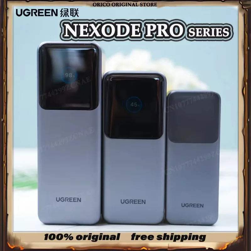 

Hot Sales UGREEN Nexode Pro Series Power Bank Large Capacity Built-in Mobile Power TFT Screen Digital Display 100W/130W 165W
