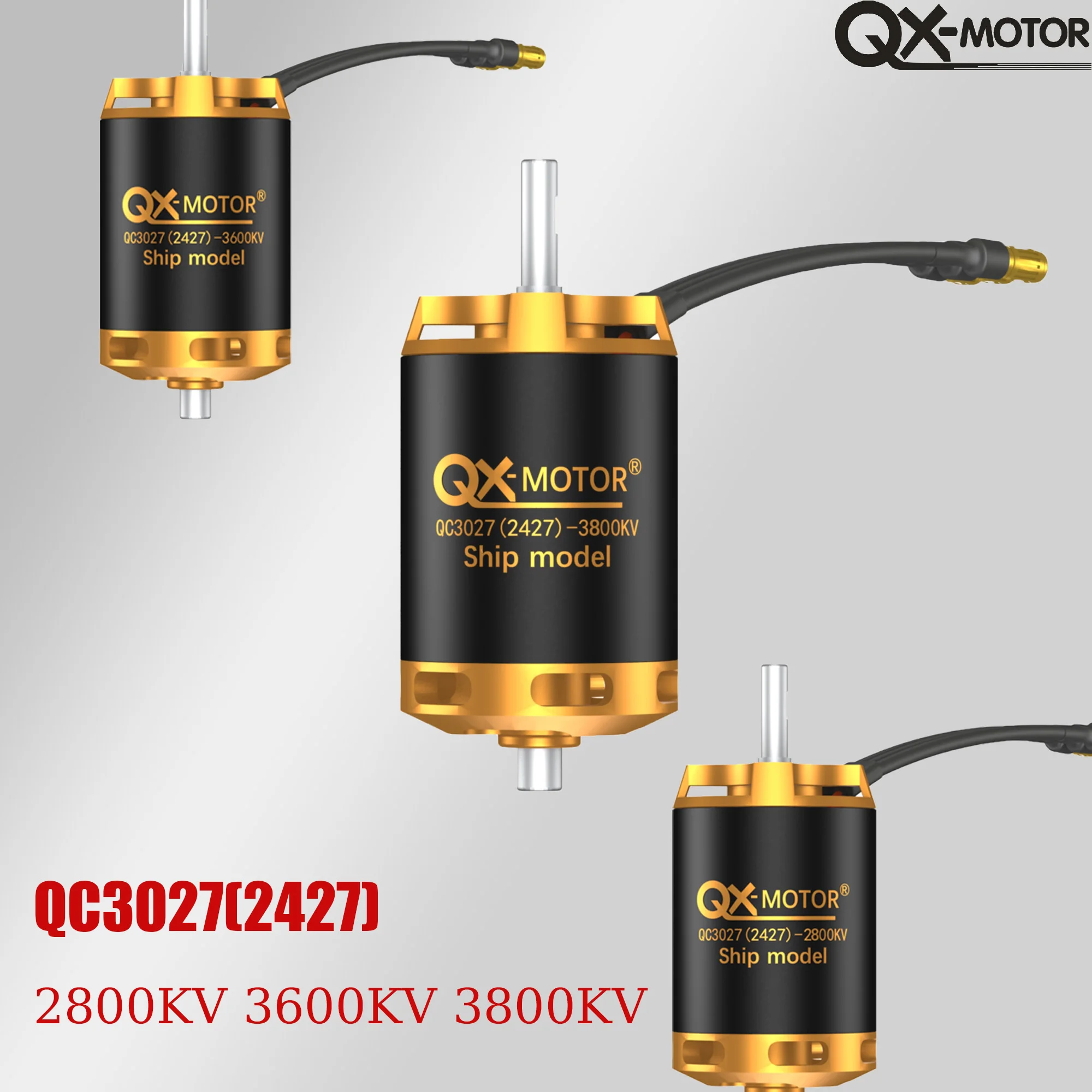 QX-MOTOR qc3027 2800kv 3600kv 3800kv dc bürstenloser motor für diy rc auto schiff boot modell