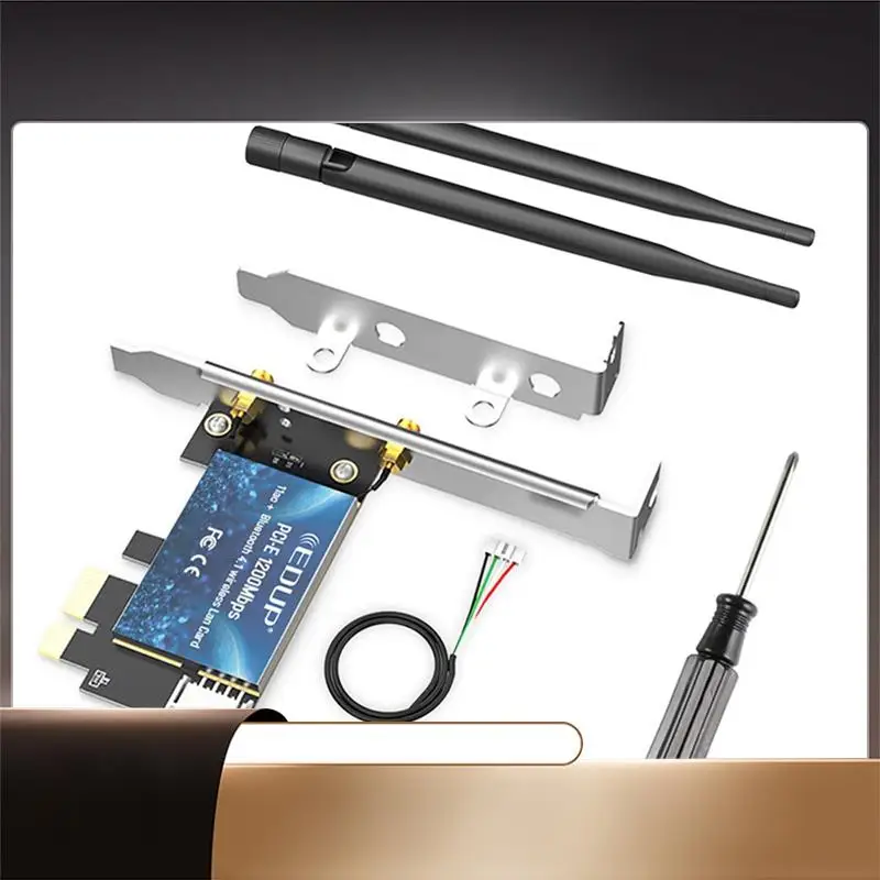 

Беспроводная карта EDUP PCIE 1300M, двухдиапазонная гигабитная сетевая карта, настольный компьютер, встроенная сетевая карта, сетевая карта, Wi-Fi-приемник-N