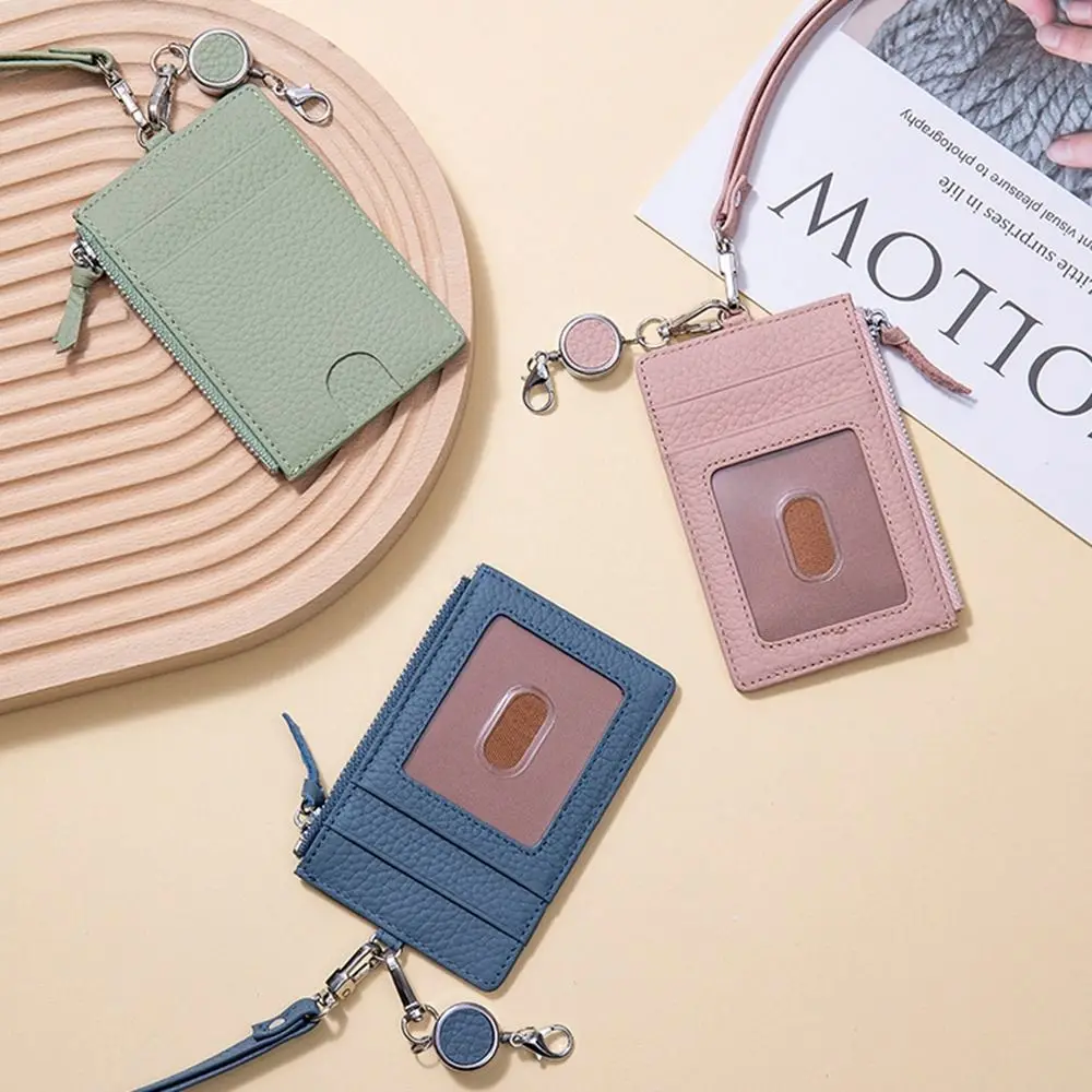 

Portable Neck Strap Card Holder Neck Hanging with Lanyard Reel Strap Badge Holder Lightweight Card Sleeve ID Card Case Unisex
