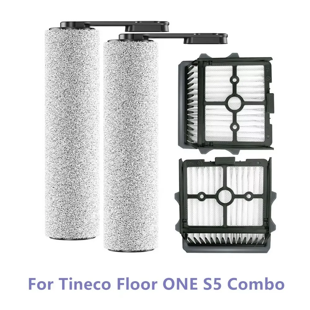 For Tineco Floor ONE S5 Combo Hepa Filters Main Roller Brush For Tineco Floor ONE S5 Combo Cordless Wet Dry Vacuum Cleaner Parts