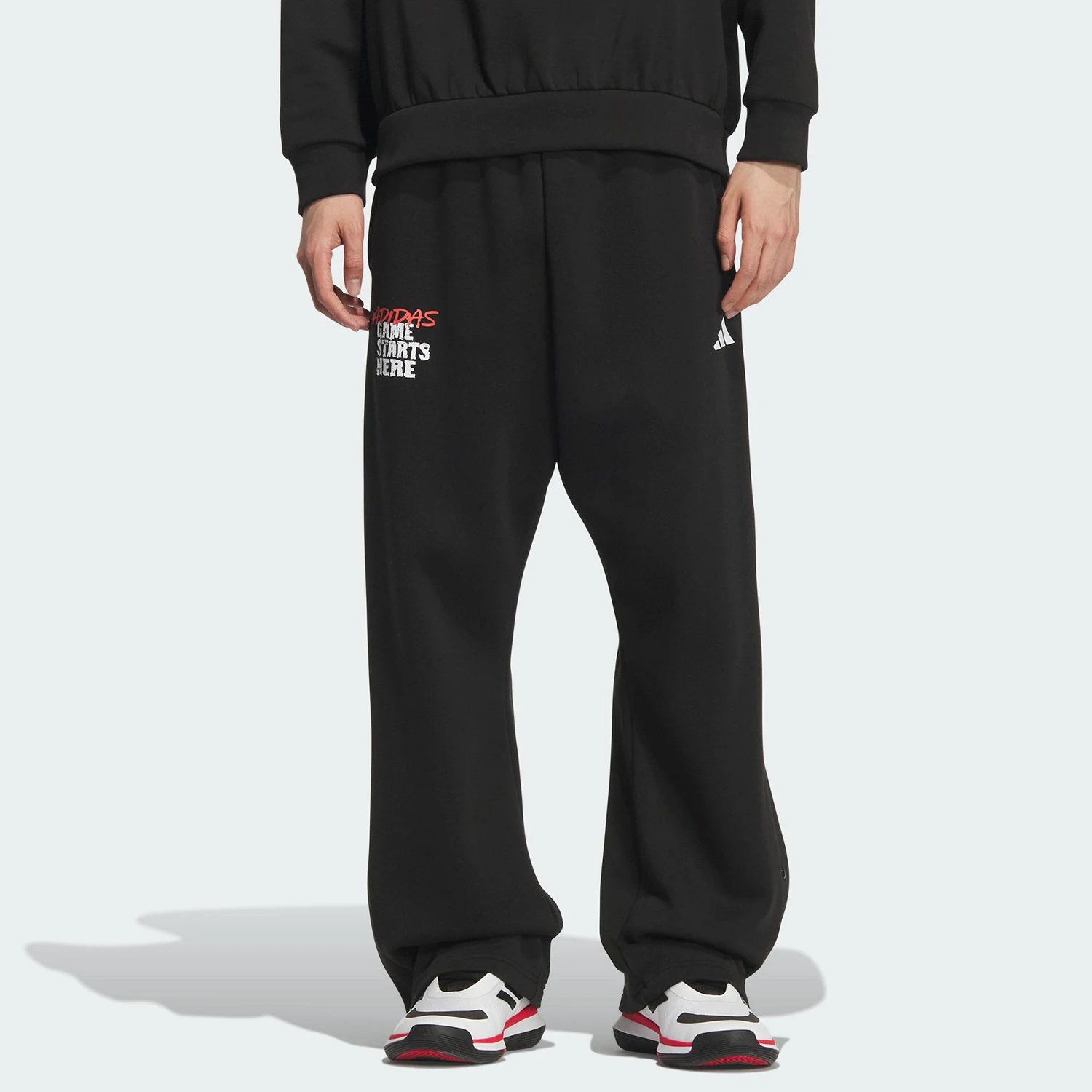 

Оригинальные осенние мужские спортивные теплые баскетбольные брюки Adidas KC2800