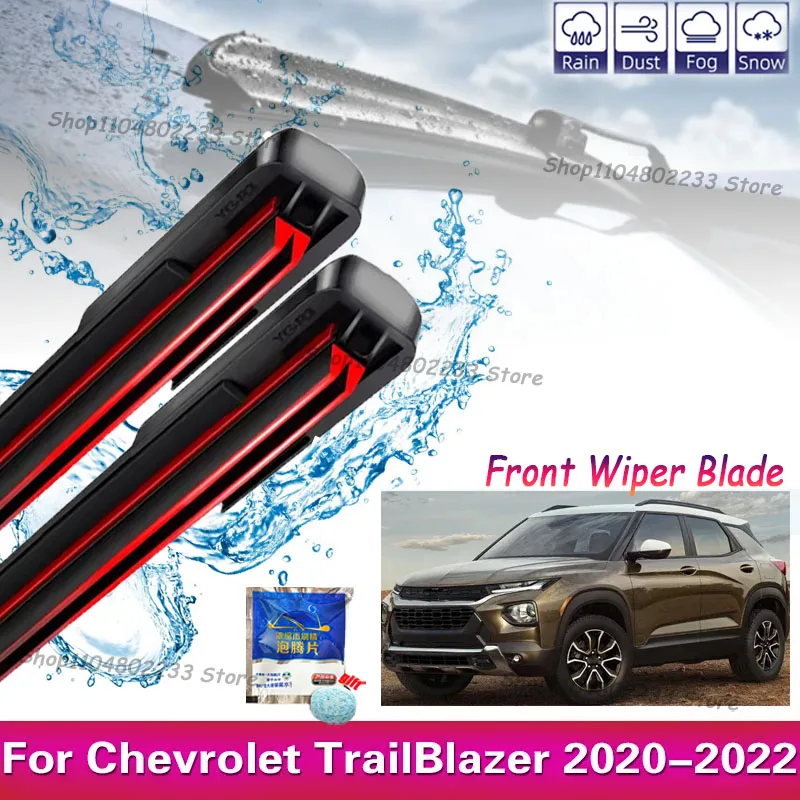 

2x Fit For Chevrolet Trailblazer 2020-2022 2021 2022 Auto Front Wiper Arms Blades Window Windscreen Wash Car Cleaning "24"18"