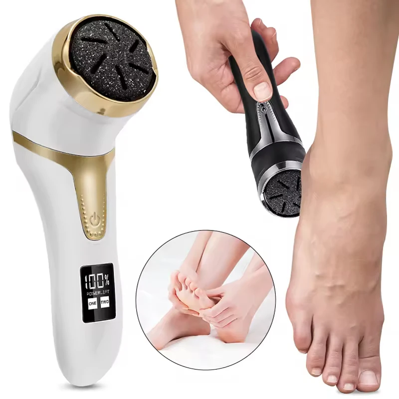 

Factory Direct Sales OEM Electric Foot File Callus Remover Rechargeable Pedicure Tools Foot Care Kit Machine With 3 Heads