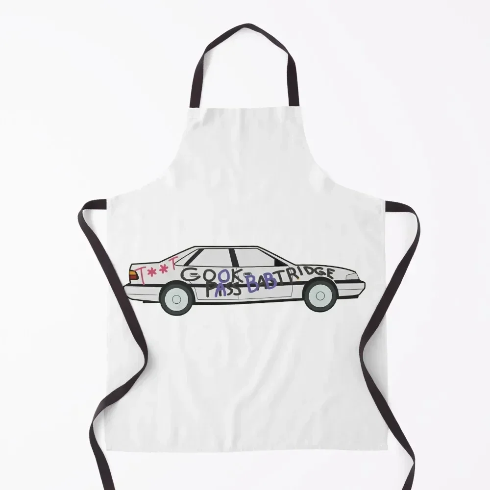

Alan's Rover 800 Dorbed with rude markings (censored) Alan Partridge Digital Drawing Apron Waterproof For Man Apron