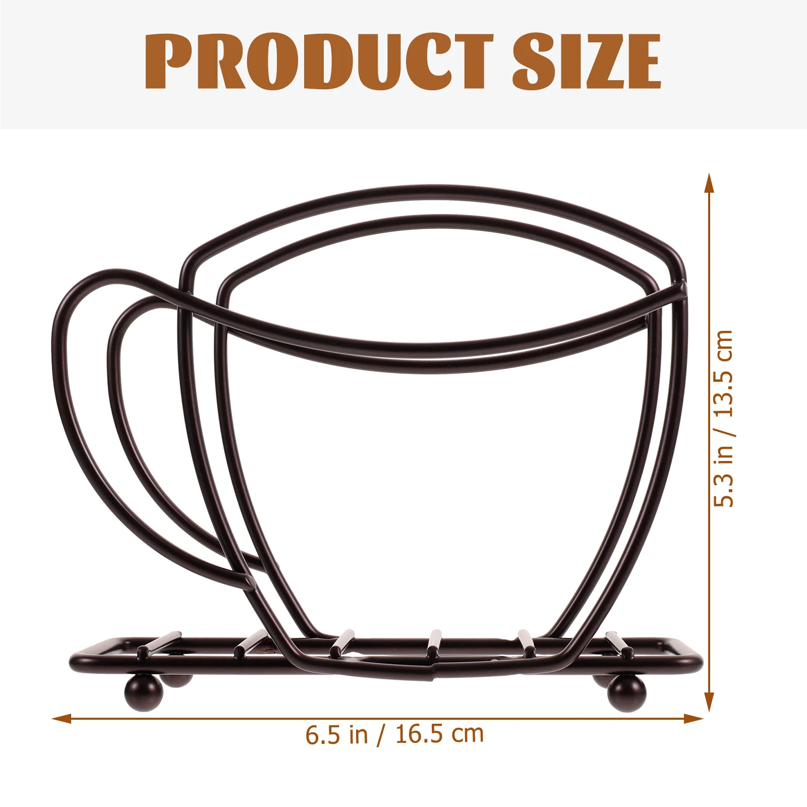 

1pc Coffee Cup Shaped Napkin Rack Tissue Holder Tabletop Freestanding Creative Polished Sturdy Hotel Home Kitchen Use Napkin